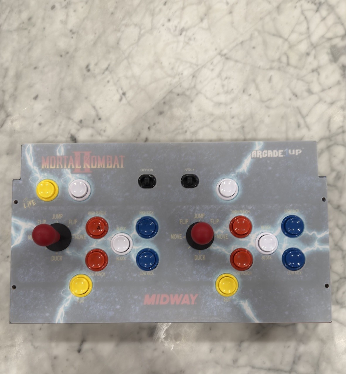 Arcade1Up Mortal Kombat II Deluxe Arcade Game Control Deck
