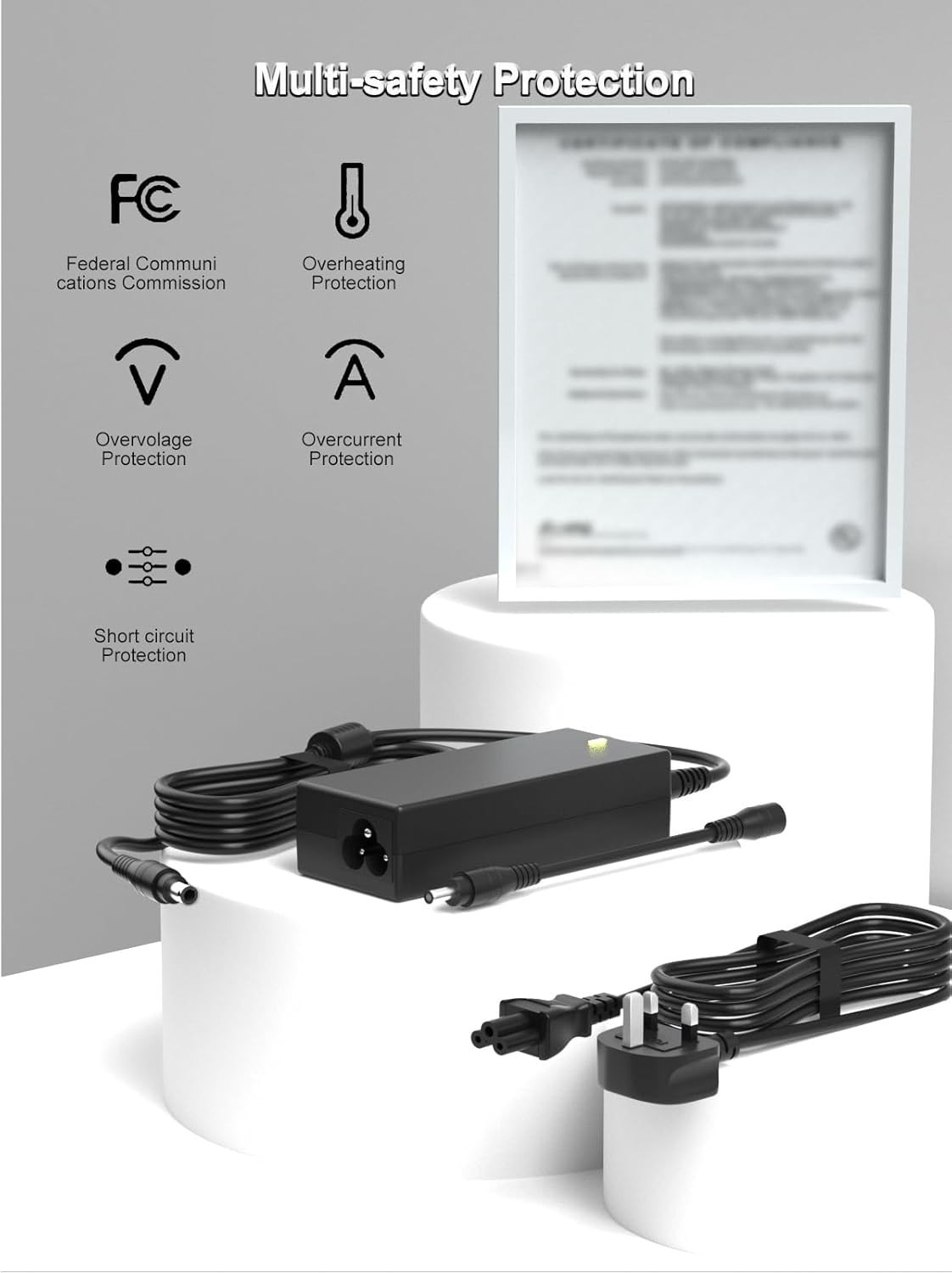 12V Power Cord Compatible with Arcade1up Game Machine Arcade 1up All Riser Co…