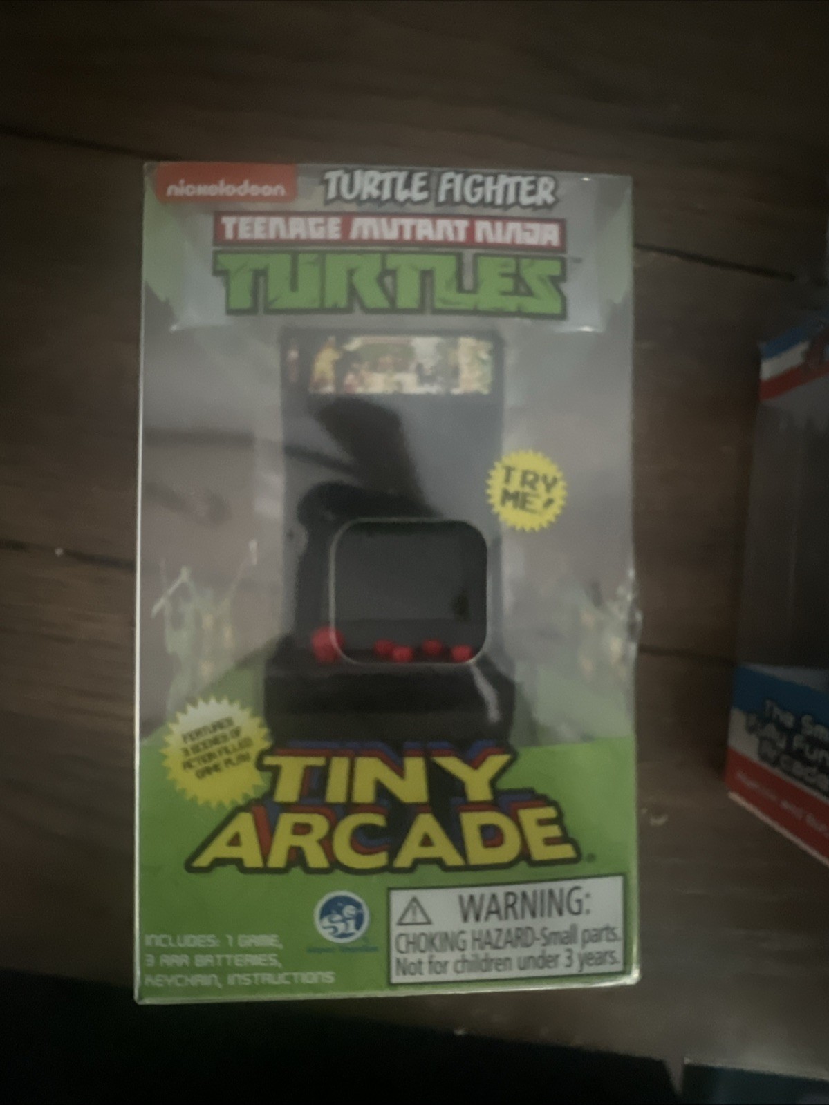 Konami Teenage Mutant Ninja Turtles Tiny Arcade Video Game Keychain Retro