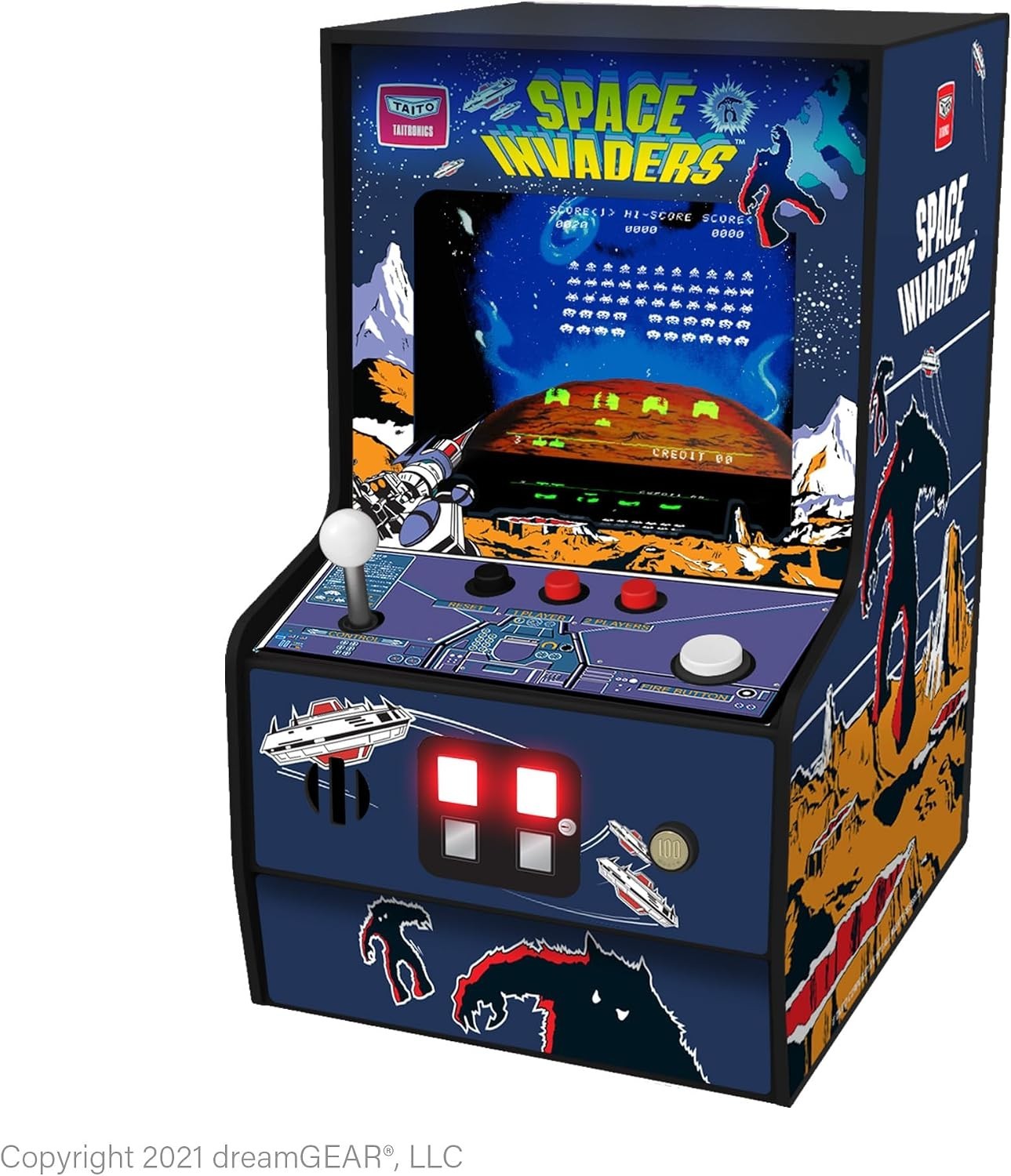Space Invaders Mini Arcade: Playable Game, 6.75″