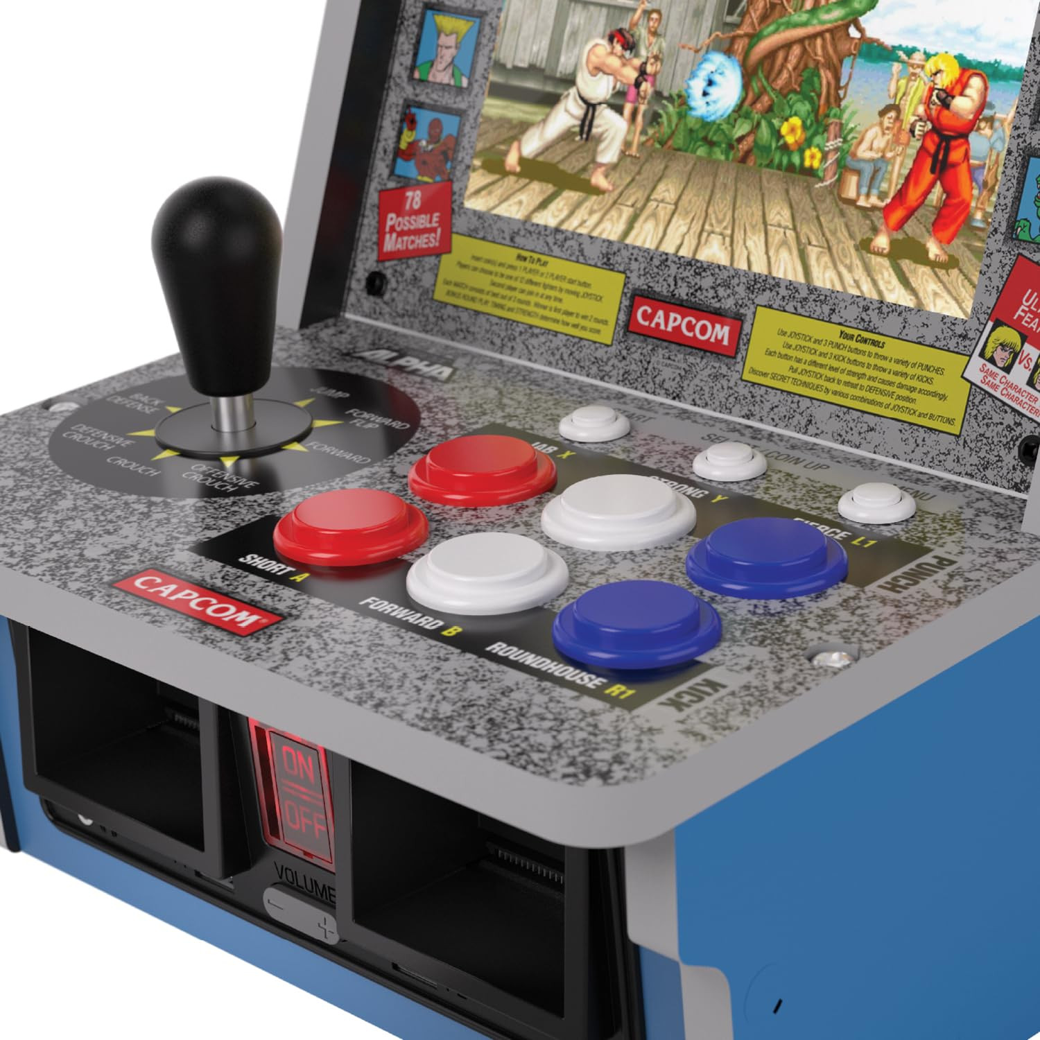 Evercade Alpha Street Fighter Bartop Arcade – Pre-Assembled Unit with Competitio