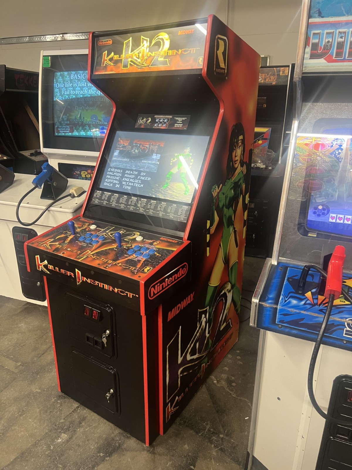 KILLER INSTINCT I & II ARCADE MACHINES by MIDWAY (ARCADE BUNDLE – BOTH MACHINES)