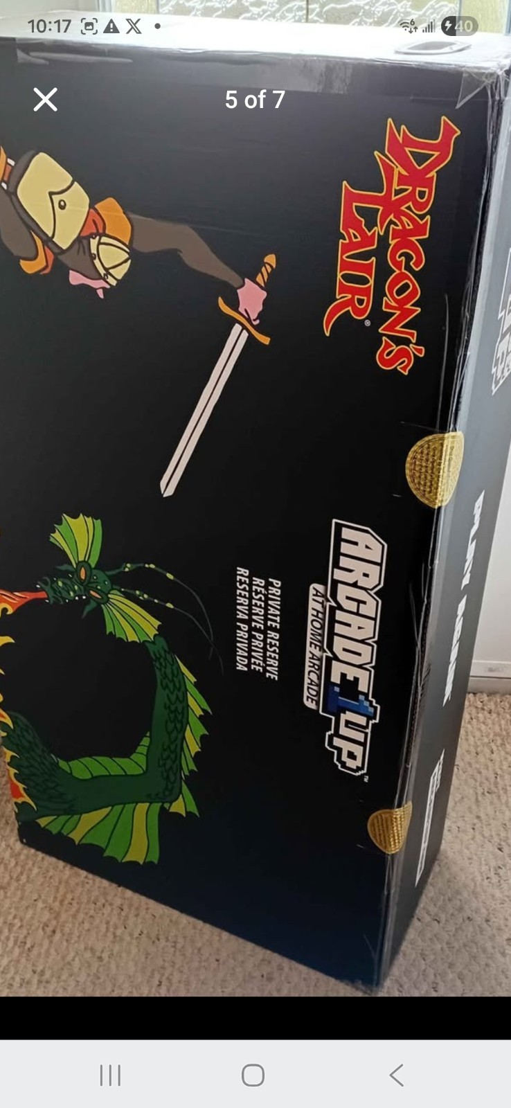 Dragons Lair Arcade1up by Don Bluth; Sealed In Box Brand New Ultra Rare Gem 💎