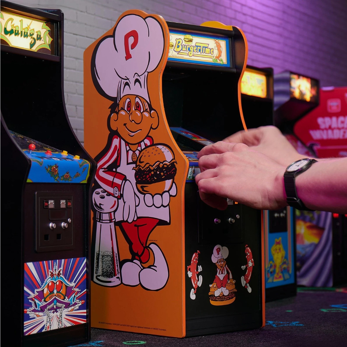 Numskull Quarter Arcades Burger Time Collector’s Edition Mini Arcade – Retro 1/4