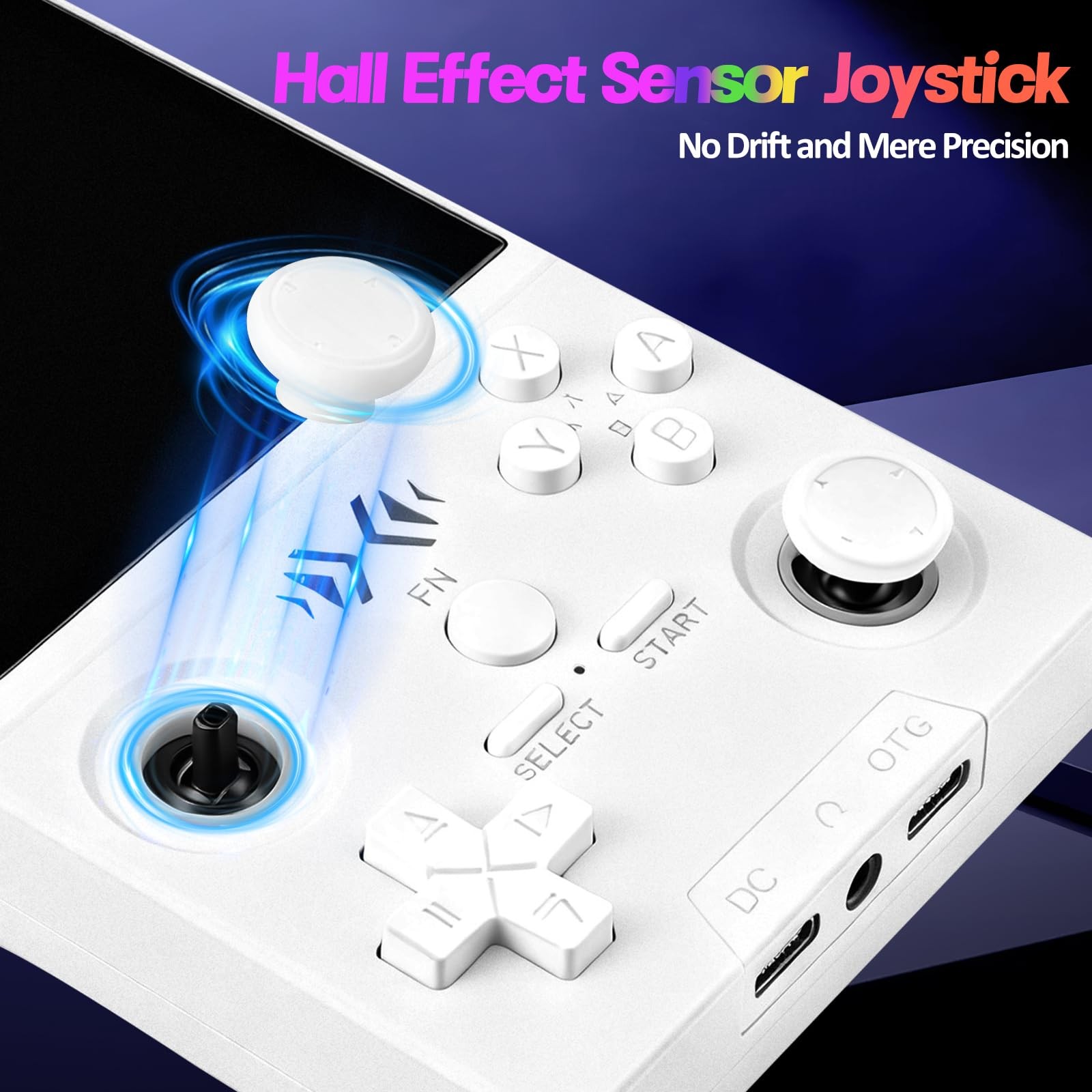 XF40V Retro Handheld Game 1.5 inches x 3.5 x 5 inches, White-64g