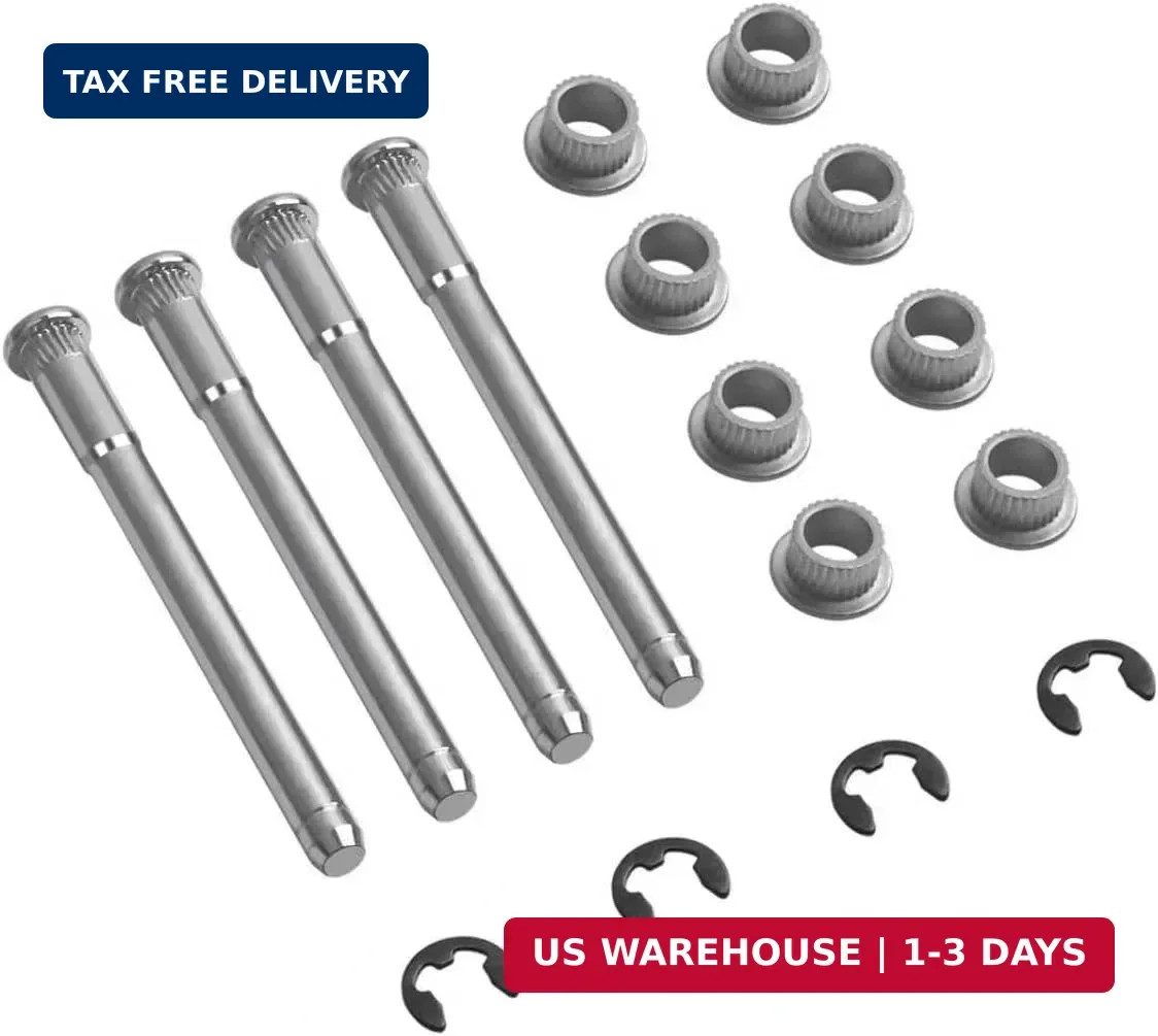 Door Hinge Pin & Bushing Repair Kit Compatible with 1988-2002 Chevy GMC | 1500 2
