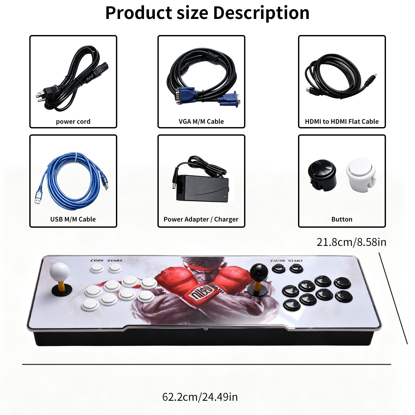 Pandora’s Box 720P Gaming Console Plug & Play for PC Monitor Projector VGA HDMI