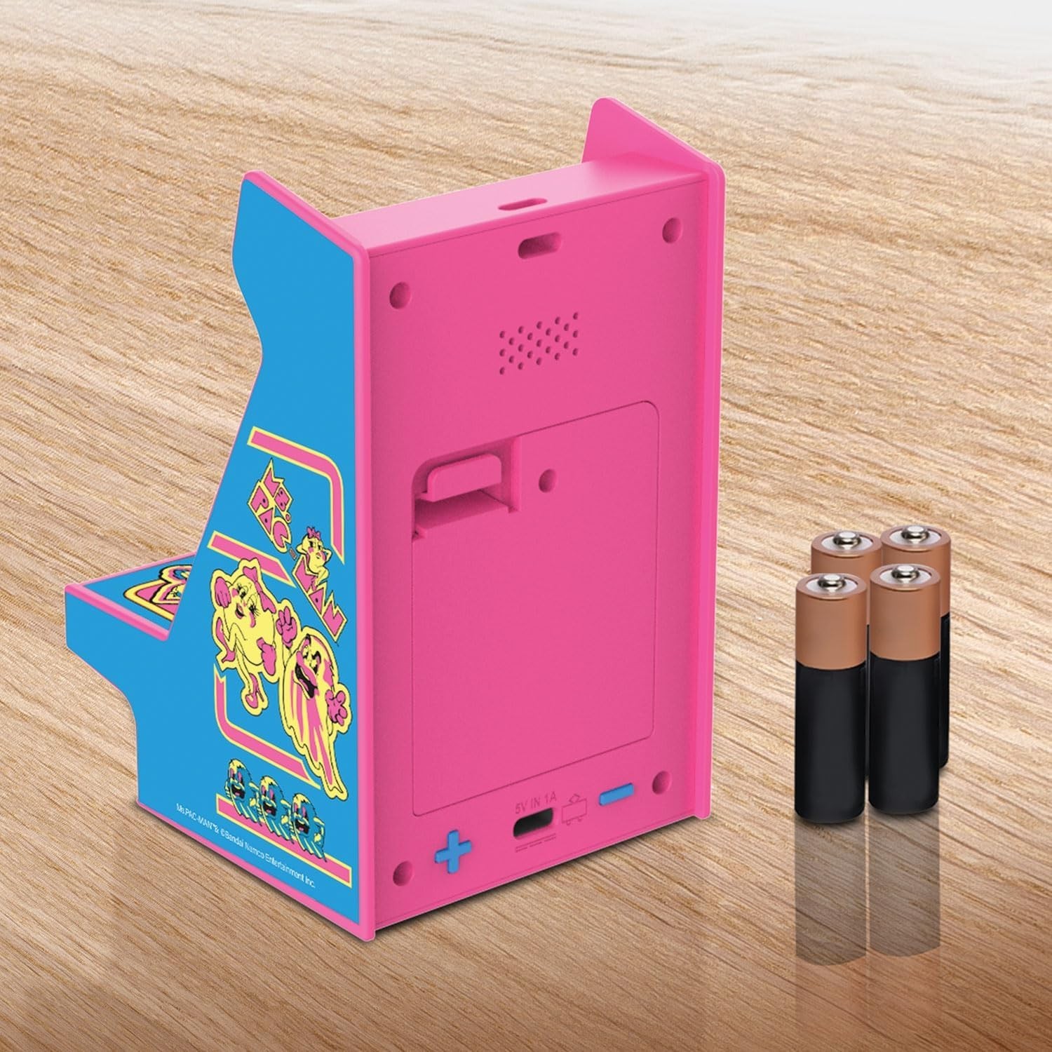 Ms Pac Man Mini Arcade Player 4.8 Inches Portable Retro Game for Kids Adults