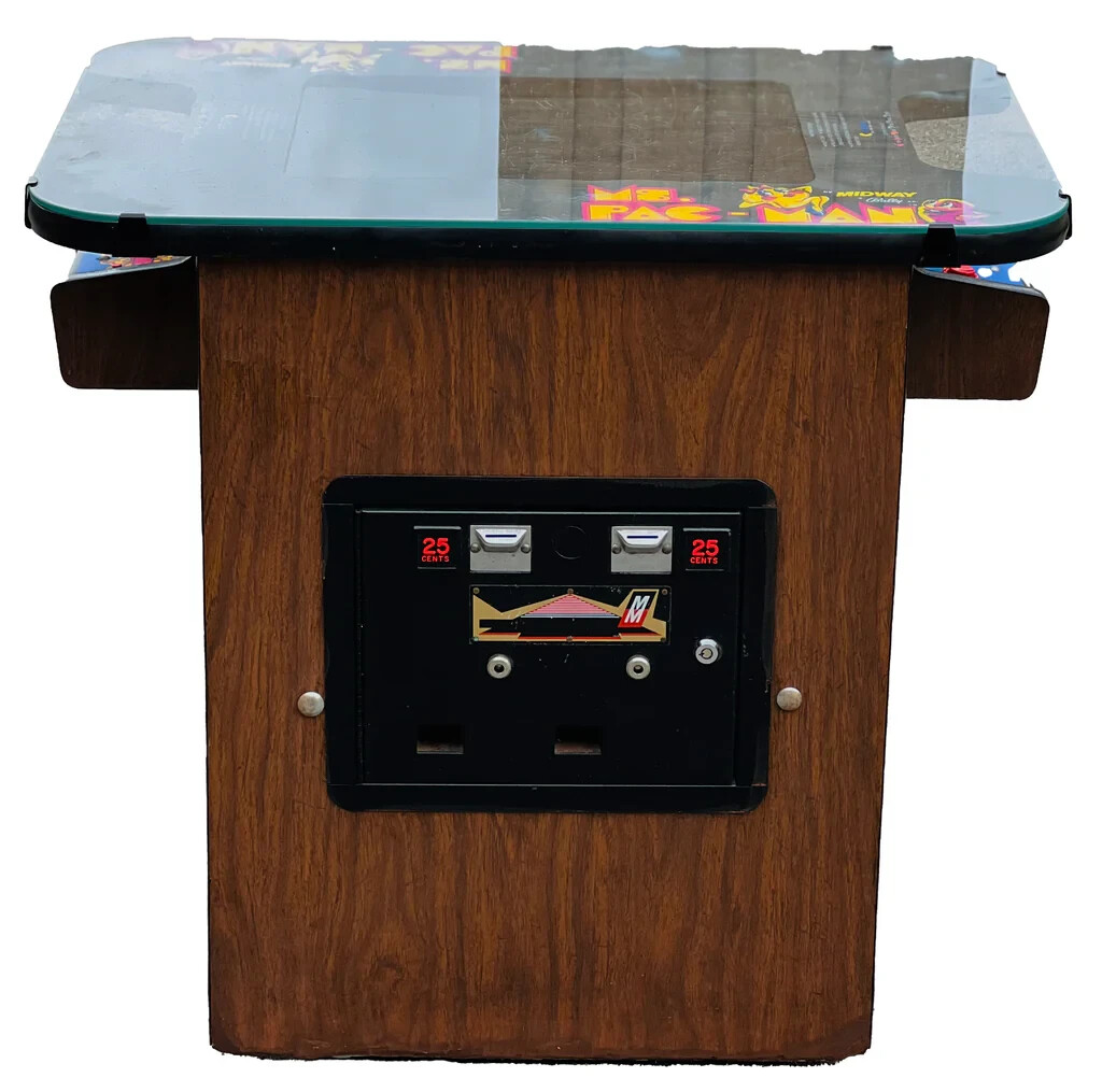 MS PAC MAN COCKTAIL REFURBISHED-LCD MONITOR-HEAVY DUTY, COMMERCIAL GRADE MACHINE