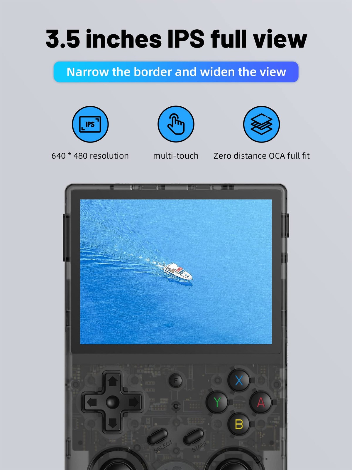 RG353VS Retro Linux System Video Handheld 4.96 inches*3.27 inches*0.83 inches