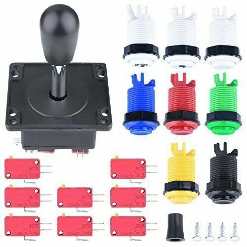 1 player 8 Buttons JAMMA Parts Bundles Kit Multicade MAME Arcade Game Joystick