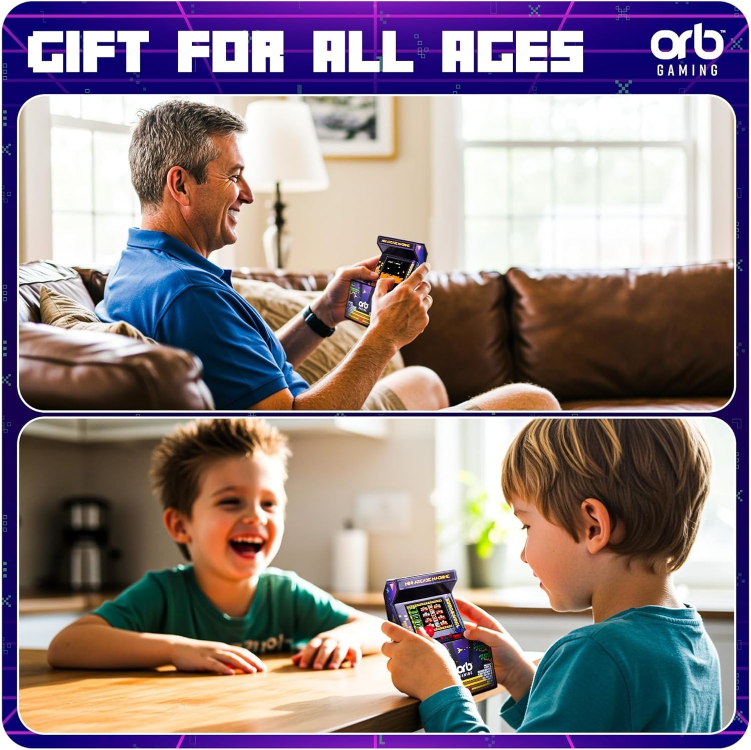 Orb – Mini Arcade Machine, 300 in-Built Games, 8-Bit Retro Arcade Games, 2.5”…
