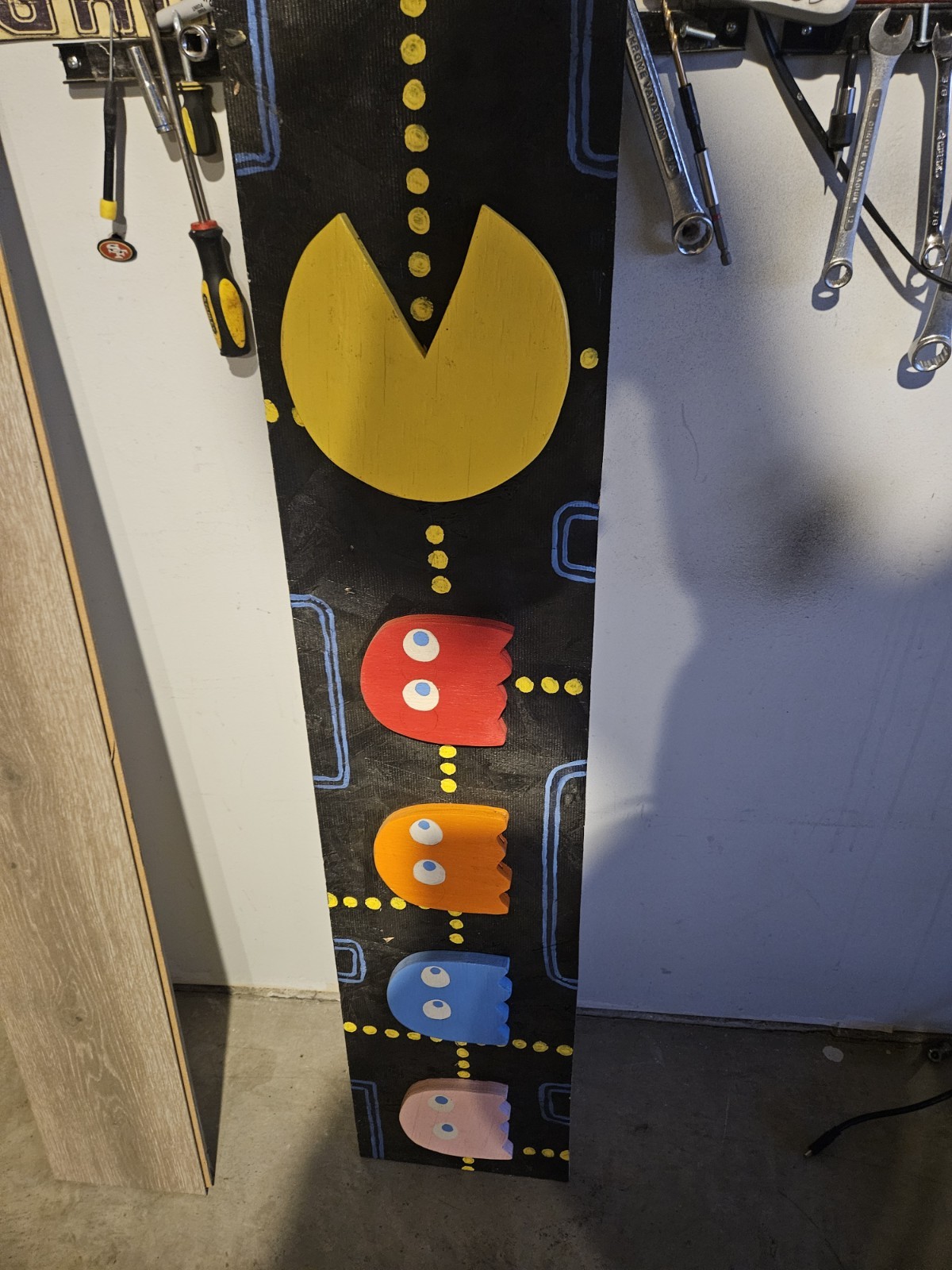 PAC MAN ARCADE GAME WOOD SIGNAGE COOL VINTAGE ART CLASSIC