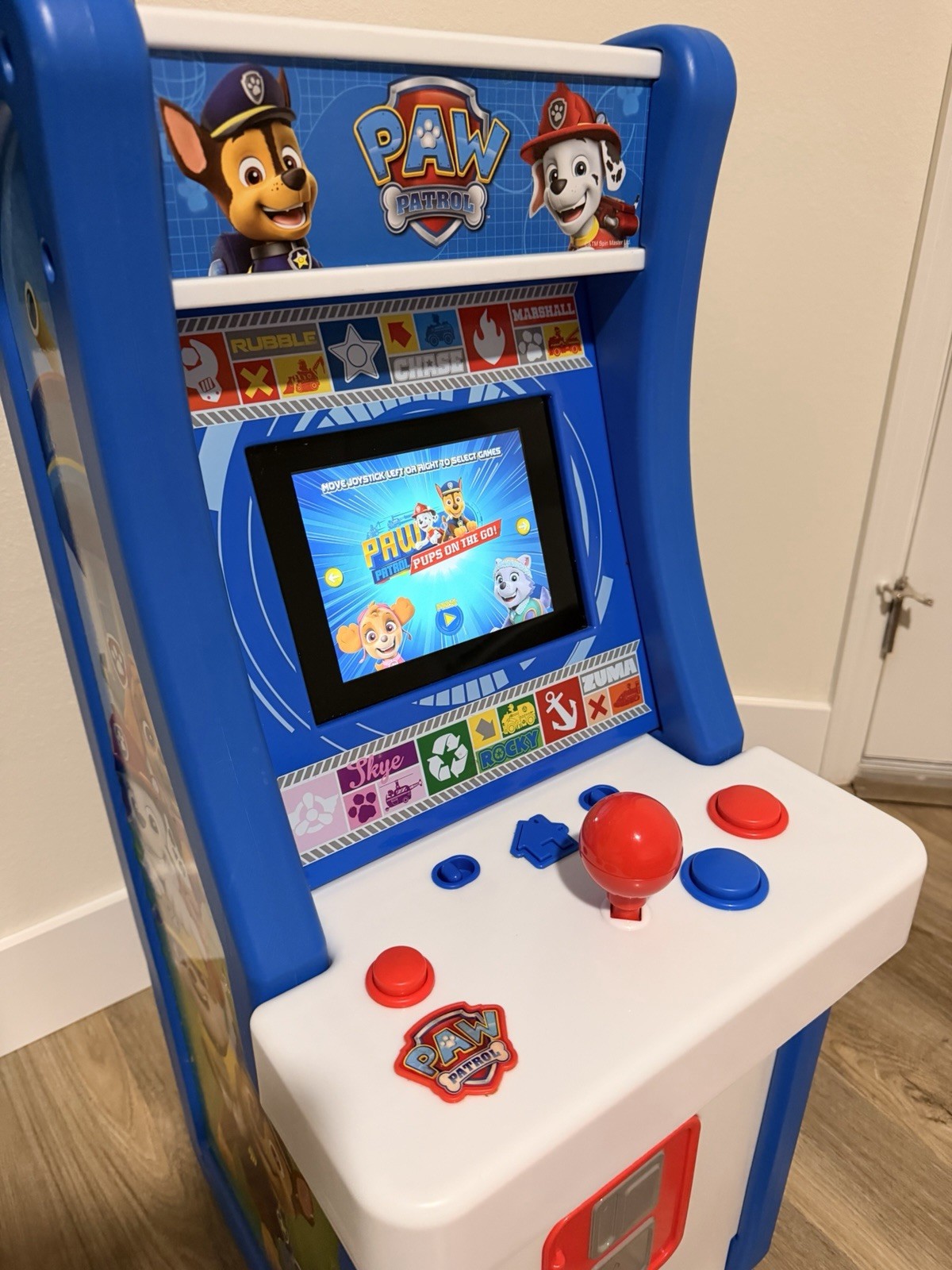 ARCADE 1UP PAW PATROL JR ARCADE GAME W/STOOL – EXCELLENT CONDITION! 🐶🚓🔥