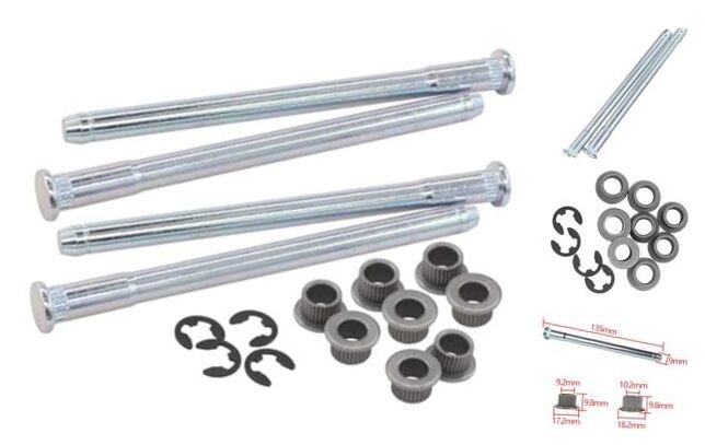 4Pcs Door Hinge Pins with Bushing Kit for Chevy GMC C1500 C2500 K1500 K2500