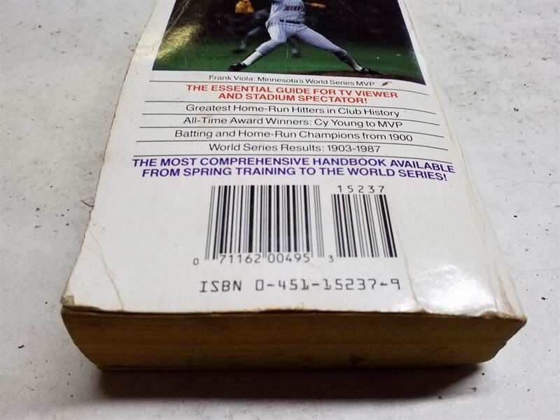 1988 The Complete Handbook of Baseball 18th Edition – Edited by Zander Hollander