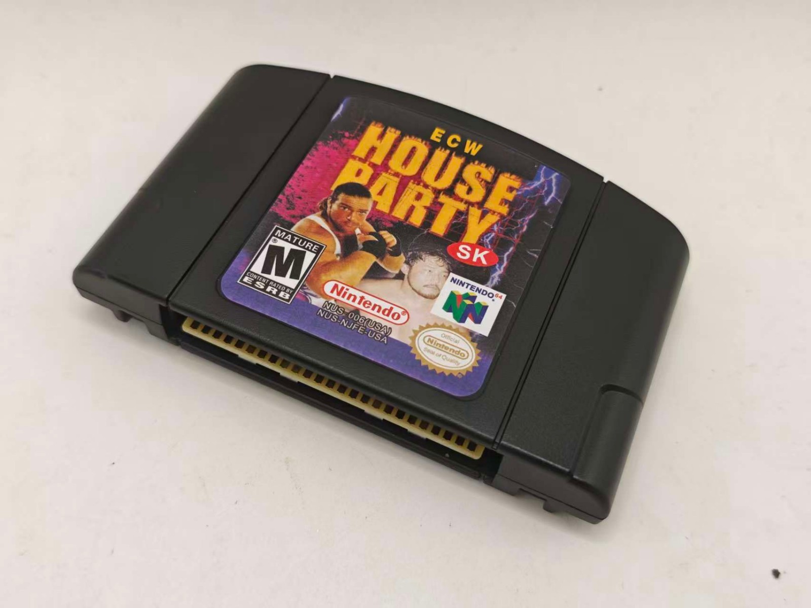 ECW House Party Mixtape SK Game Cartridge For Nintendo 64 Console US Version