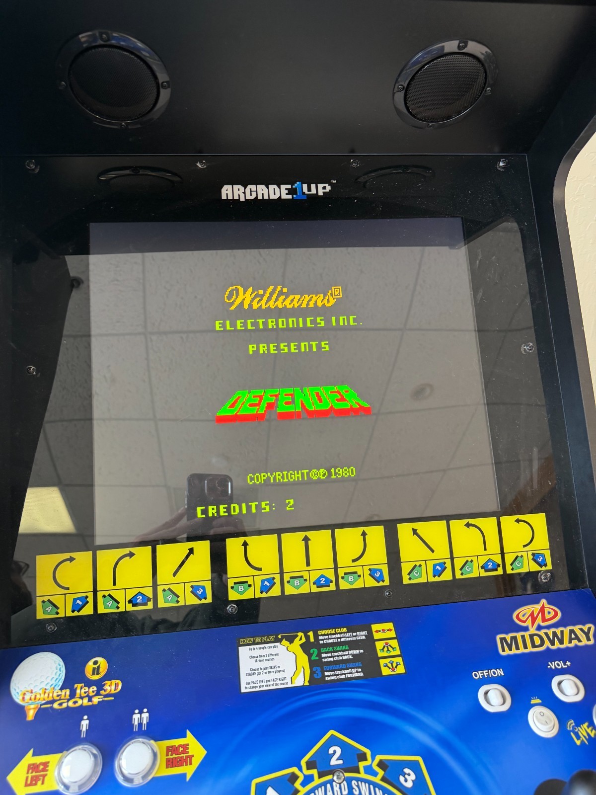 Arcade1up Golden Tee 3D & Midway Arcade Classics XL Size Classic Cabinet
