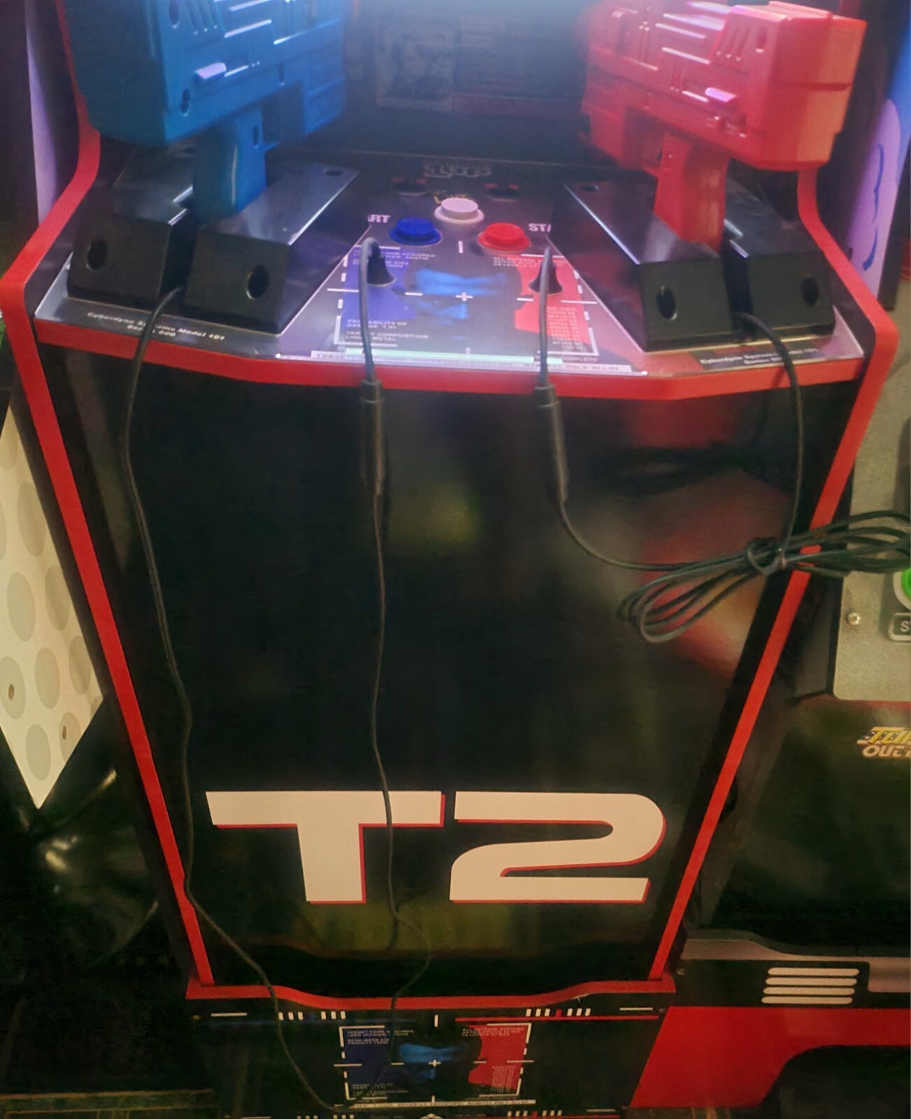 Arcade1Up Terminator 2 Judgement Day-T2 Arcade Game with Light-Up Marque.