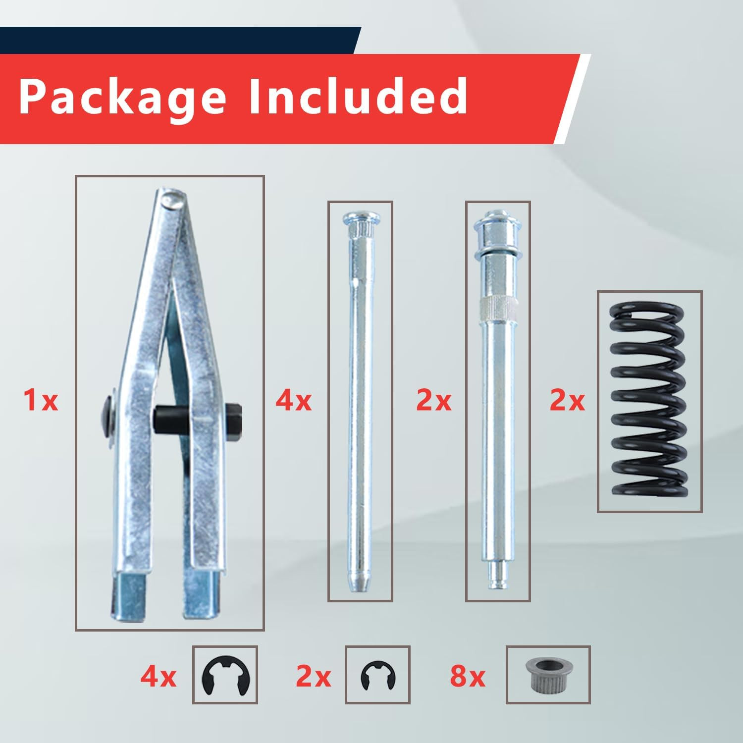 Door Hinge Pin and Bushing Kits for Door Hinge Repair with Door Spring Tool Comp