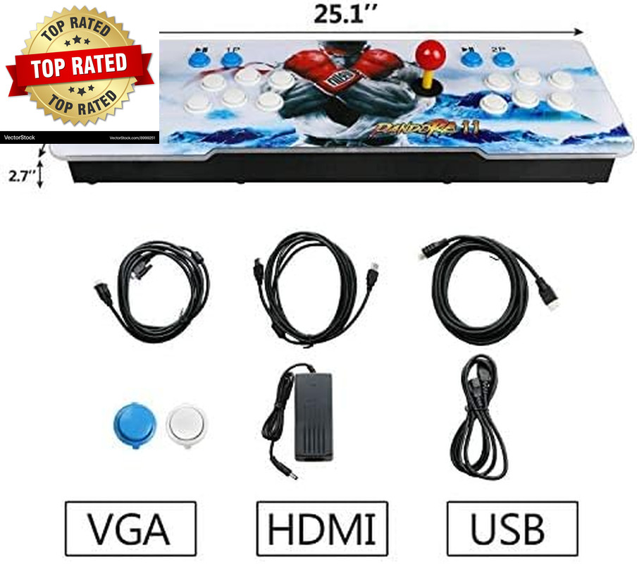 30000 Classic Arcade Game Machine 2 Players ,11 1280X720 Full HD Video Game