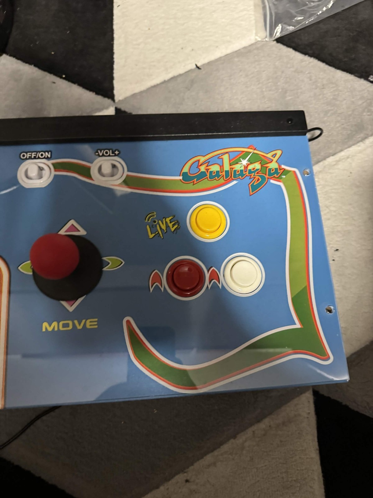 Arcade1Up ms pac-man pacman galaga control deck panel plexiglass arcade 1up