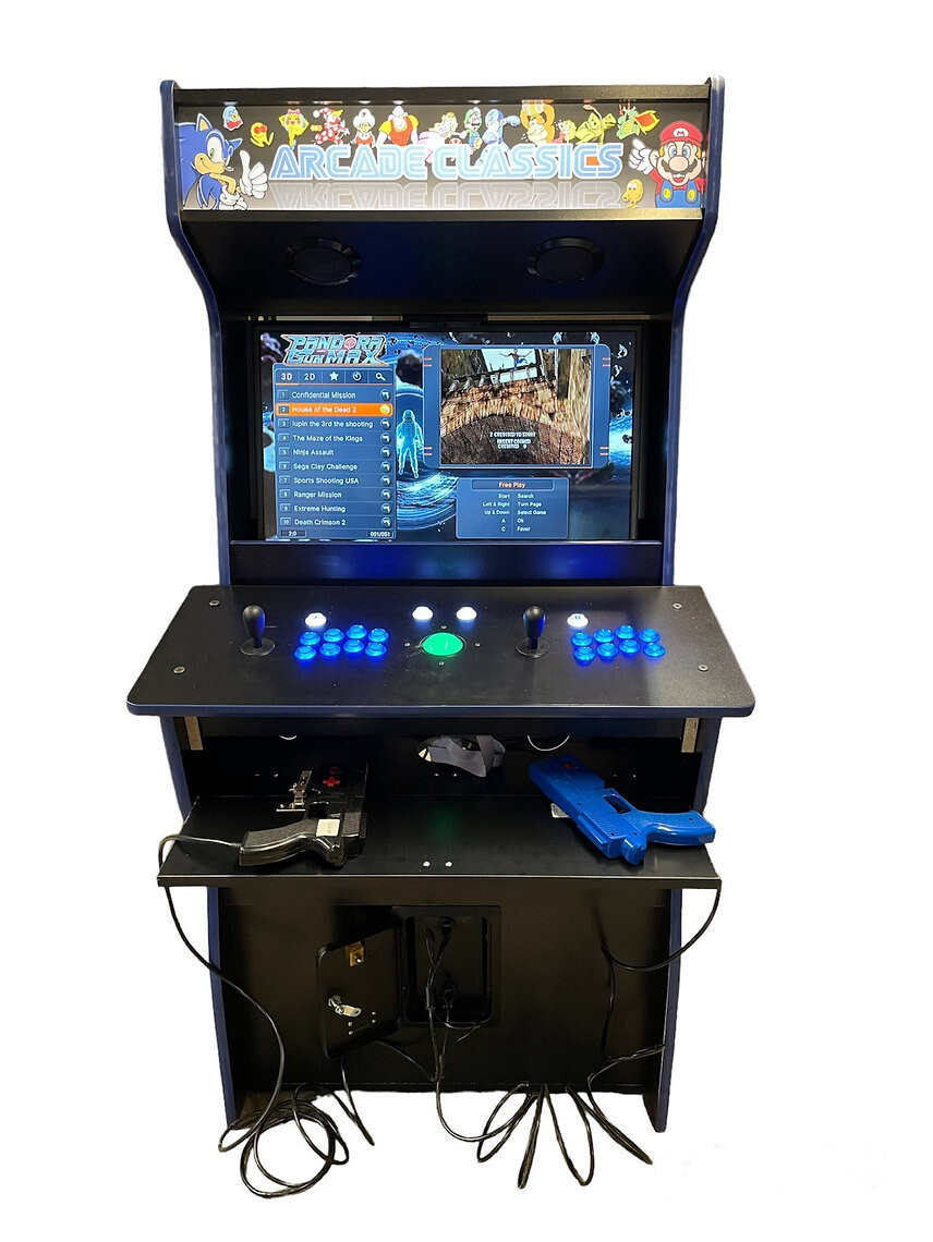 Ultimate Two Player Upright Arcade With Trackball and Dual Light Guns – 32