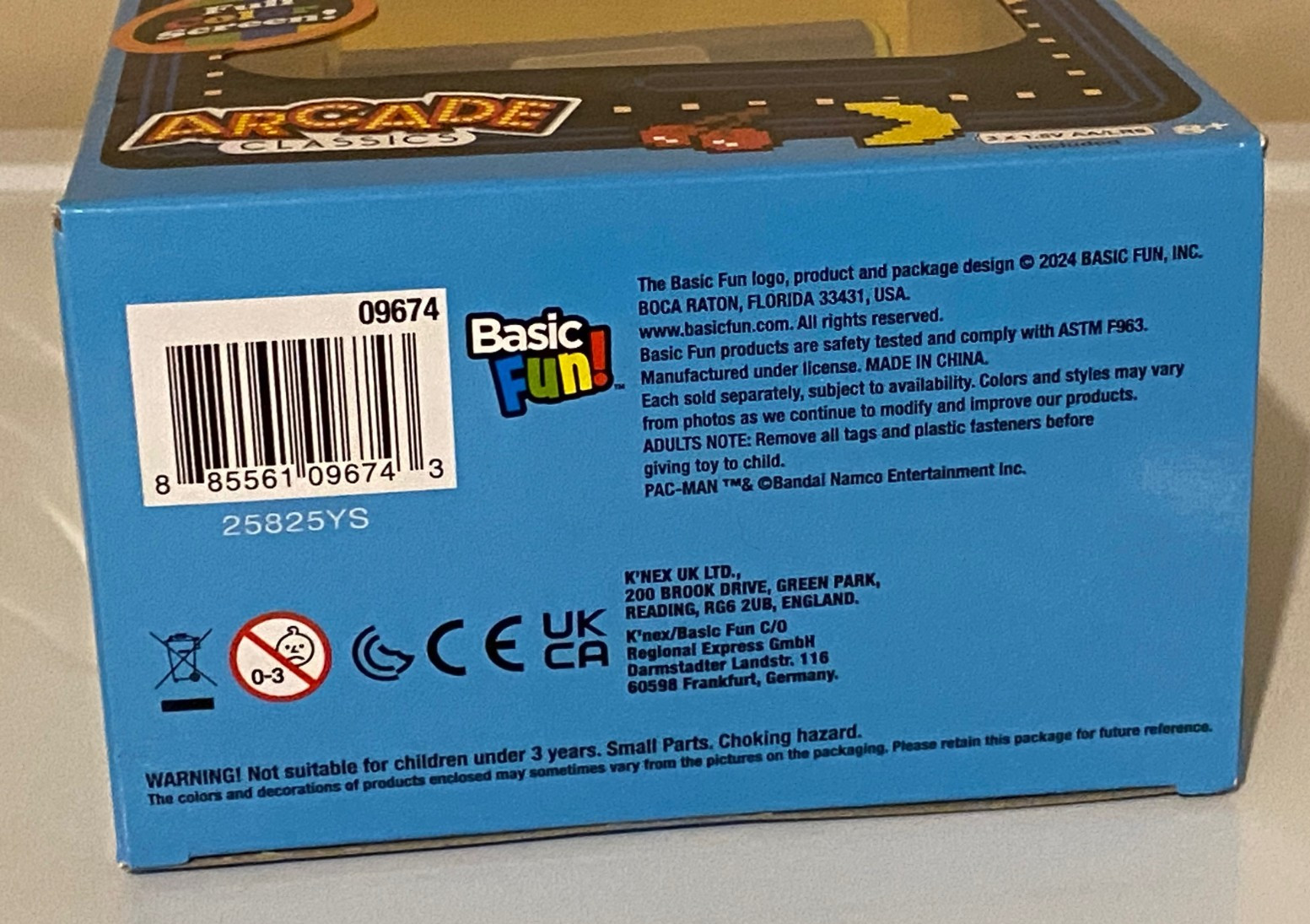 PAC-Man Arcade Classic Mini Arcade Handheld Video Machine – Basic Fun New In Box