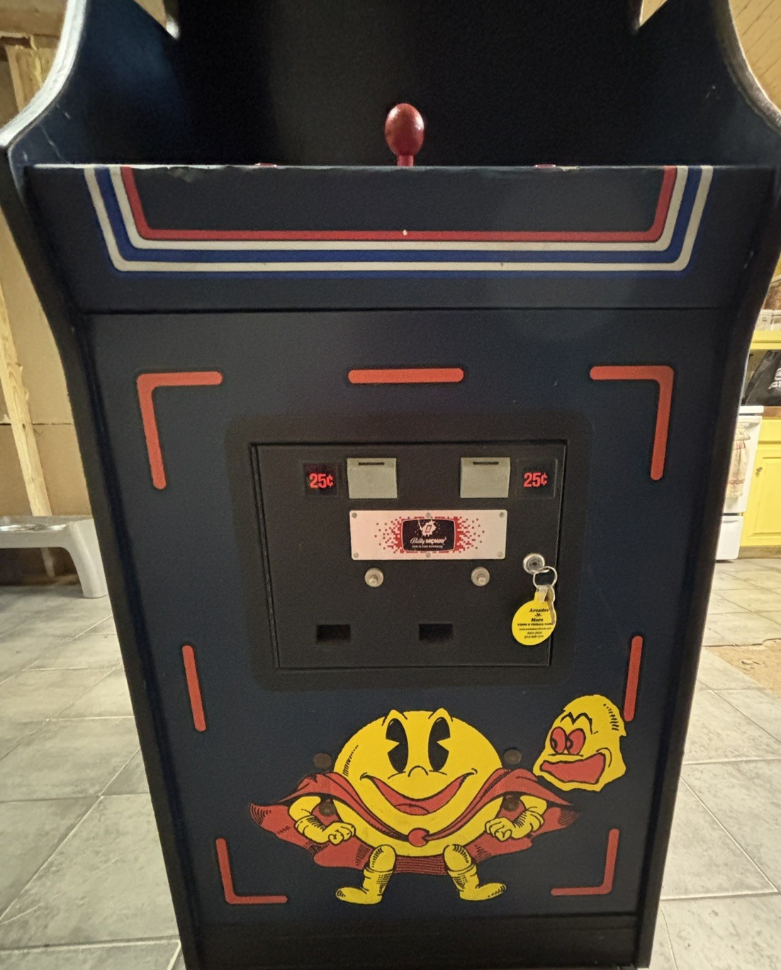 Super Pac-man Arcade Machine 1982 Full Size Original