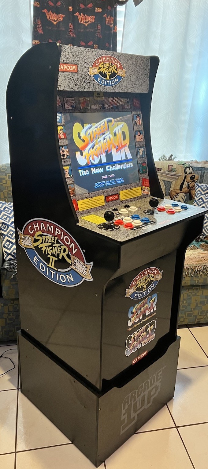 Arcade1Up Street Fighter II Champion Edition Arcade With Riser Working Great