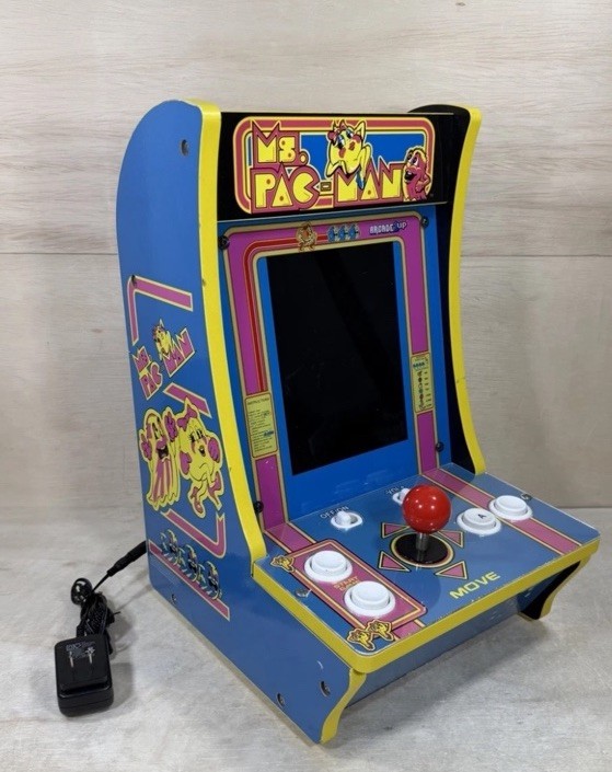 Arcade 1up 8261 Ms Pac-Man 4 In 1 Tabletop Arcade GameSystem 16″ WORKS PERFECT