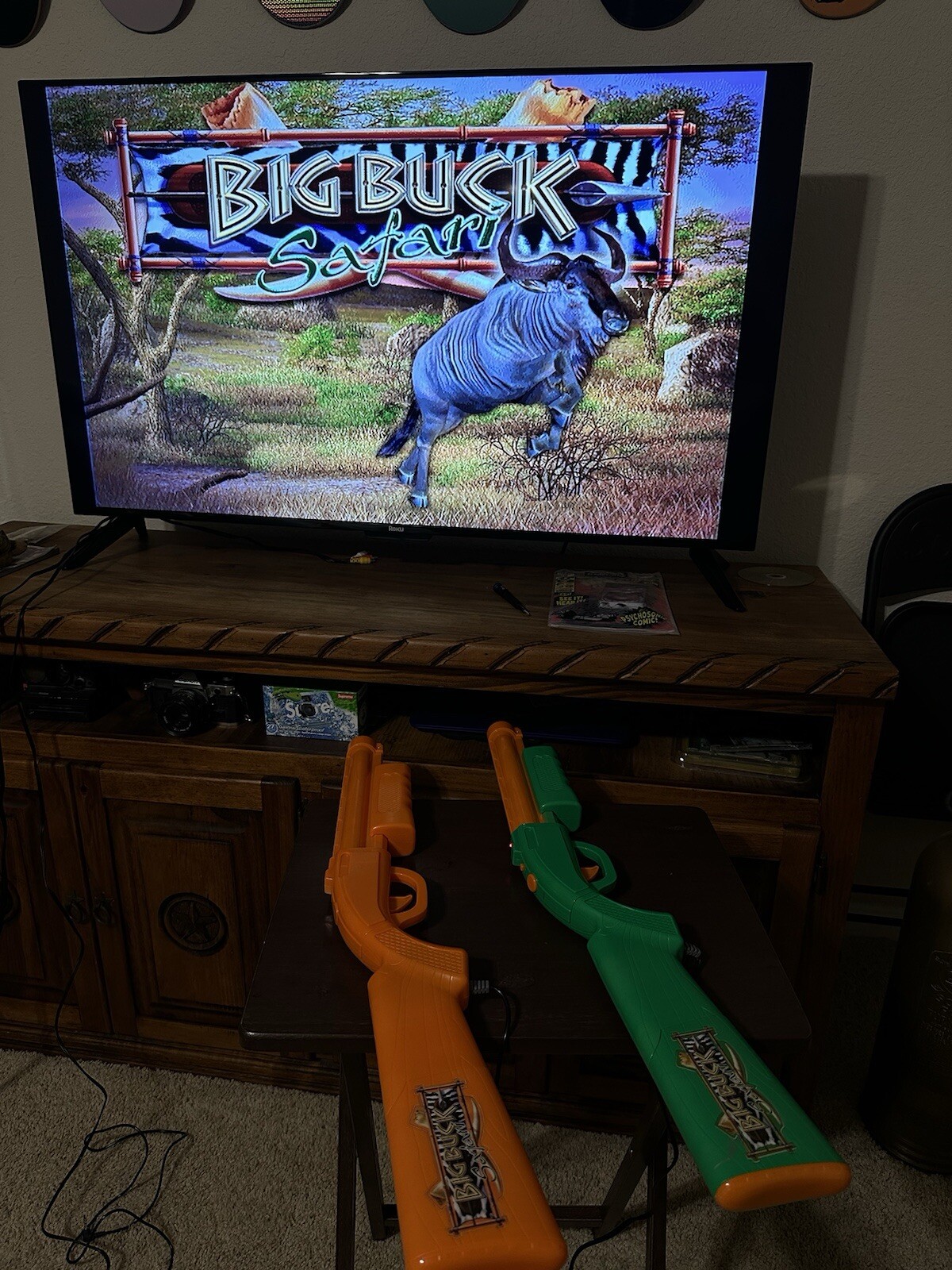 Jakks Pacific Big Buck Safari Hunting Plug & Play TV Game Guns ONLY Lot Of 2