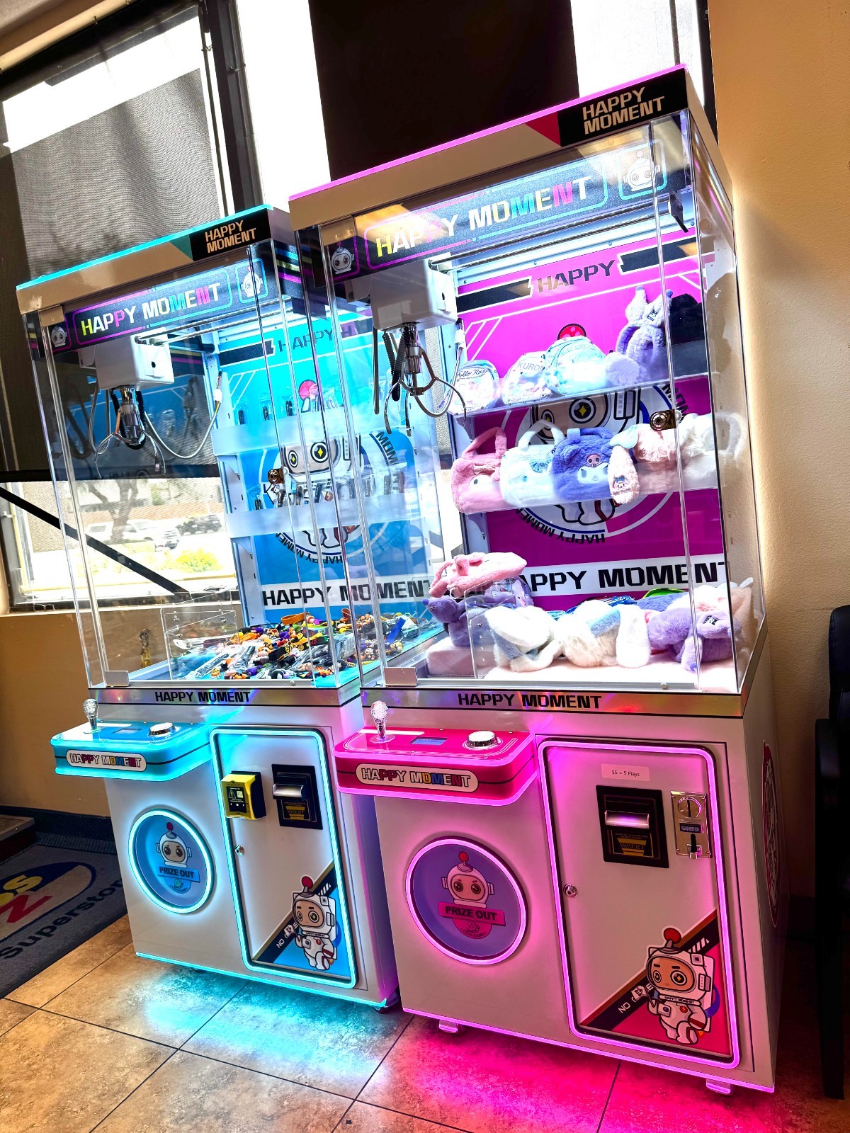 Big Arcade Professional Claw Machine Custom Tokens/Cards/Bills FREE SHIPPING!!