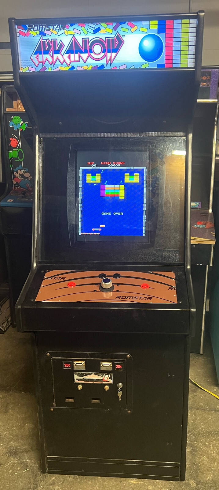 ARKANOID ARCADE MACHINE by TAITO/ROMSTAR (Excellent Condition) *RARE*