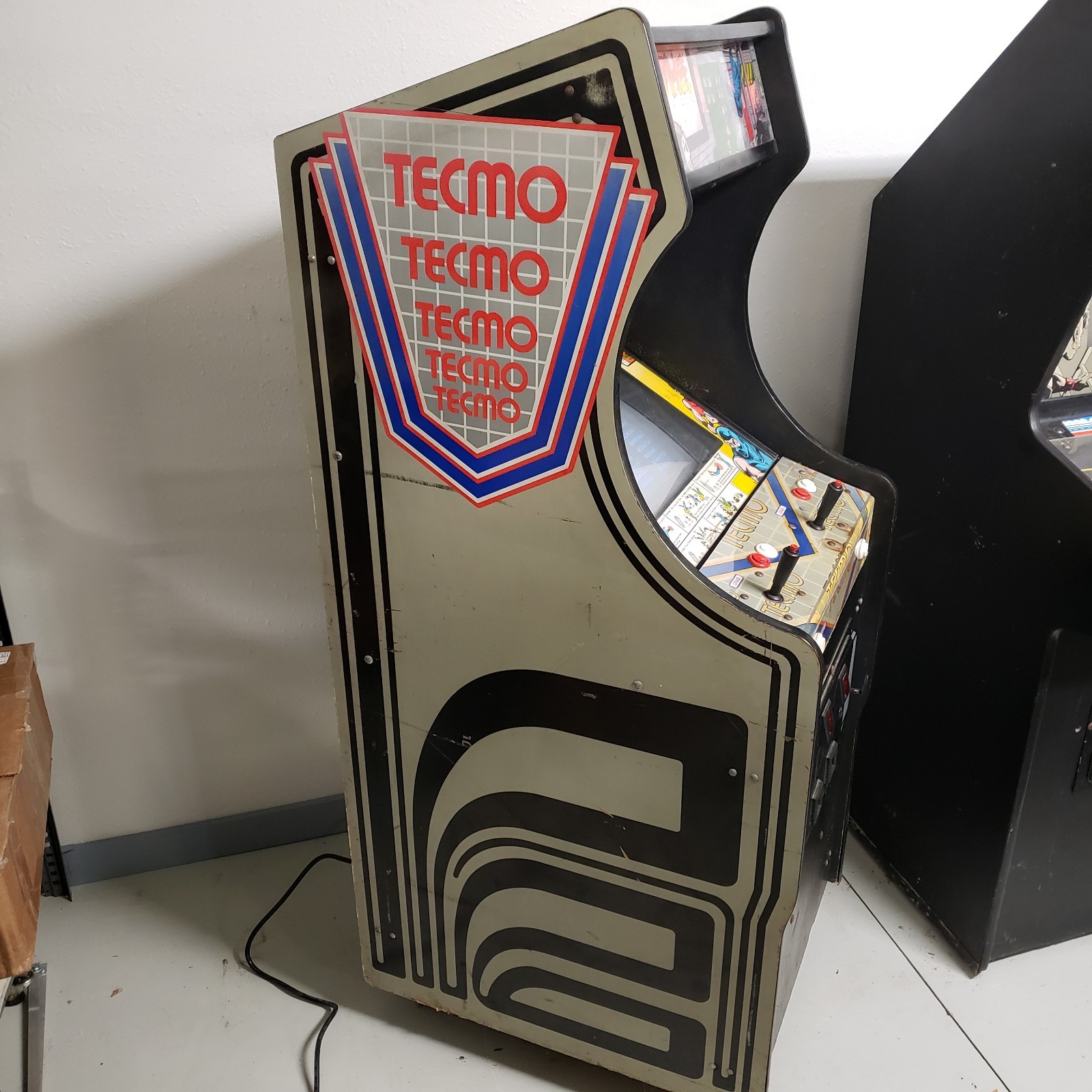 Vintage Tecmo Ninja Gaiden Arcade Cabinet Game 1988 – Tested Working Screen Wave
