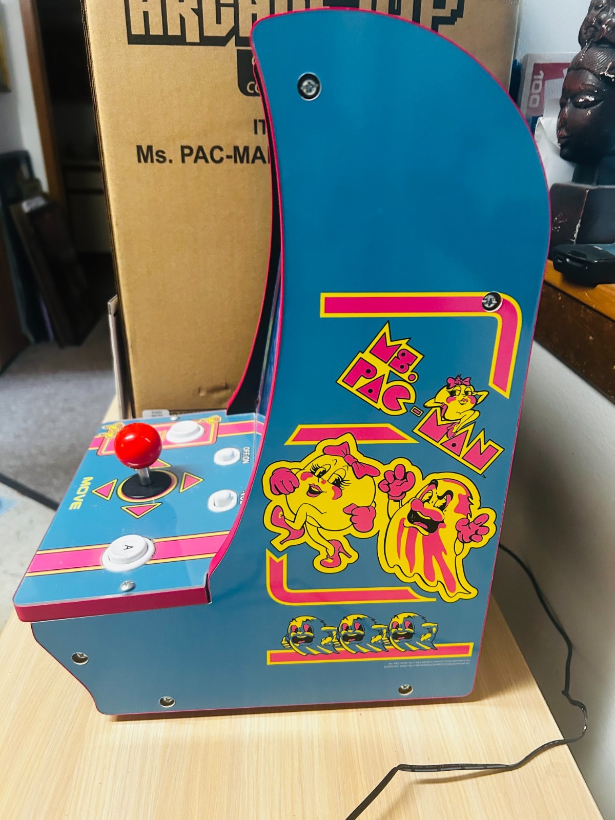 Arcade 1up 8296 Ms Pac-Man & Super Pac-Man 16″ Countertop Arcade Machine w/Box