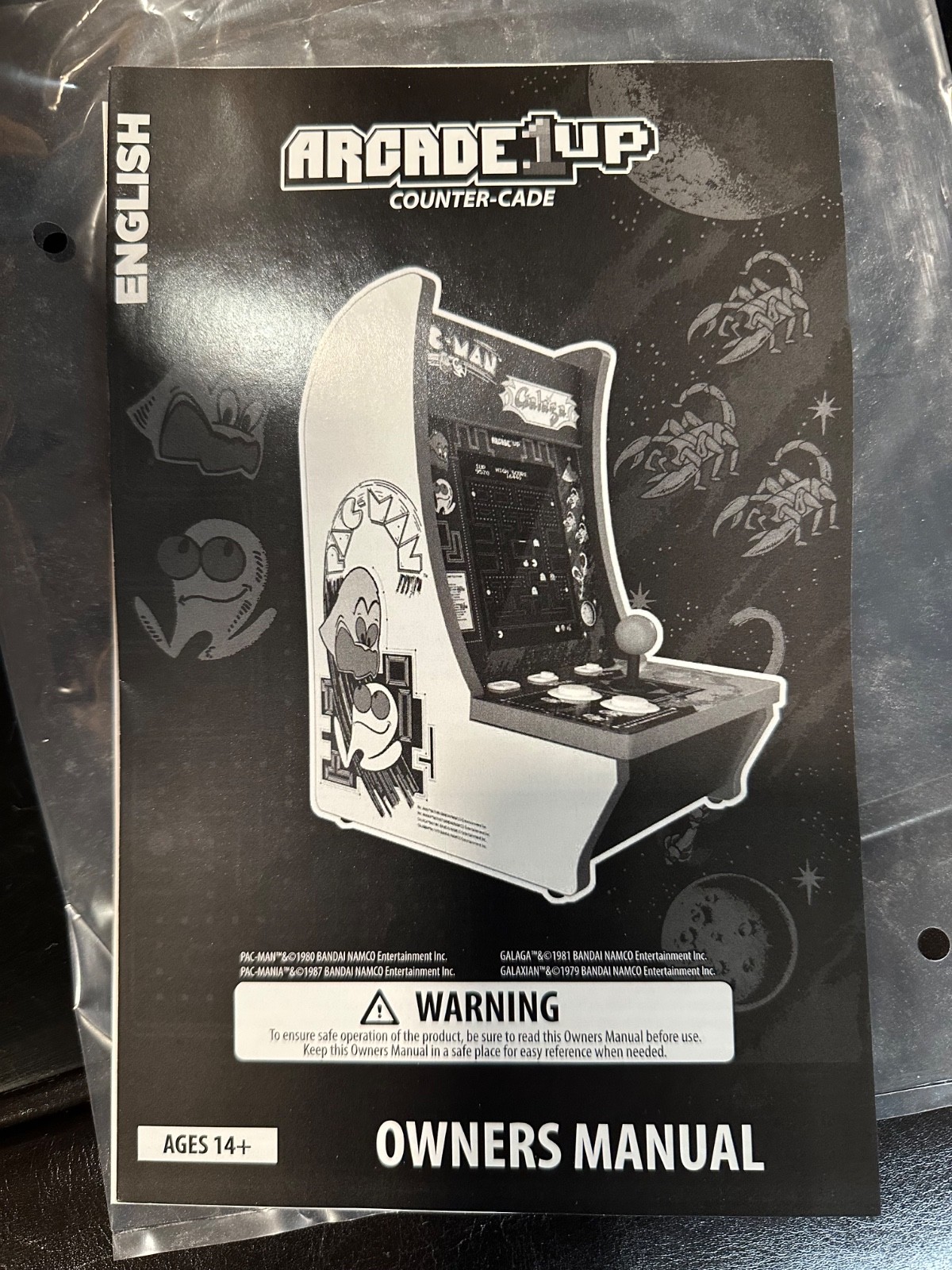 Arcade 1Up Pacman Countercade, Tabletop Design