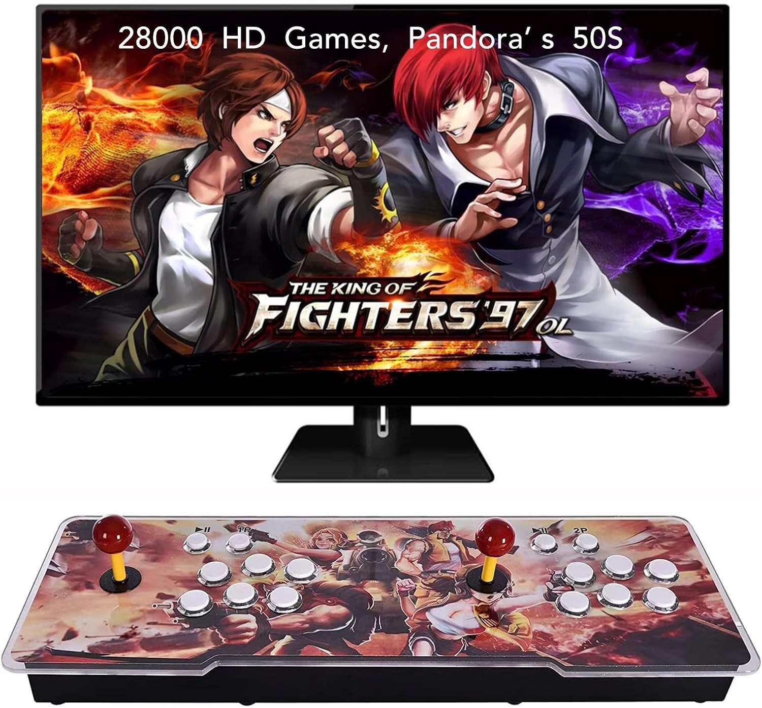 32000 Games in 1] 78S Pandora Box Arcade Game Console for PC & Projector & TV…