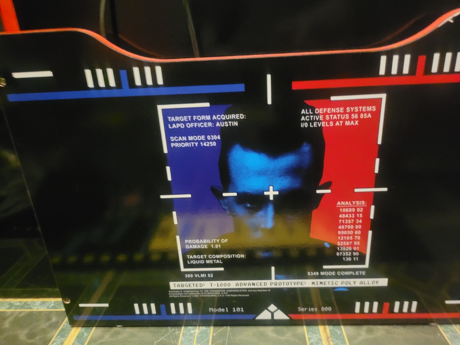 Arcade1Up Terminator 2 Judgement Day-T2 Arcade Game with Light-Up Marque.