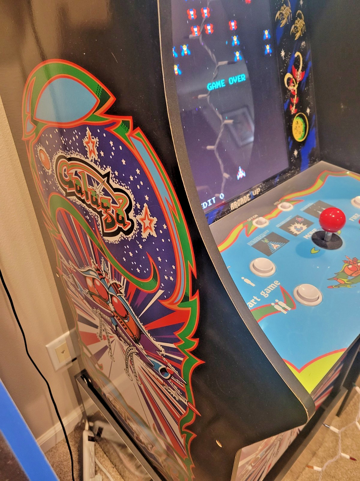 ARCADE1UP BANDAI-NAMCO 40TH ANNIVERSARY GALAGA 12-IN-1 GAME CABINET W/RISER