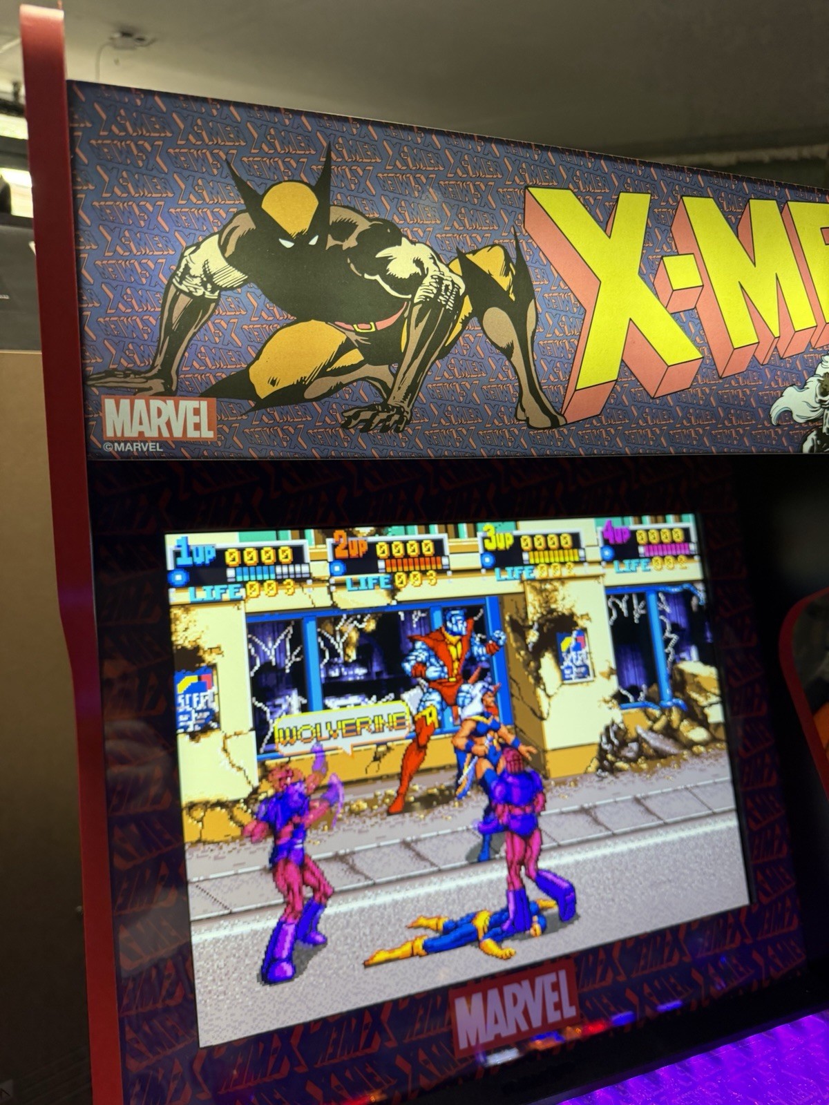Arcade1Up X-Men 4 Player Arcade 19” Buy Stuff Upgrade + Stool LOCAL PICKUP