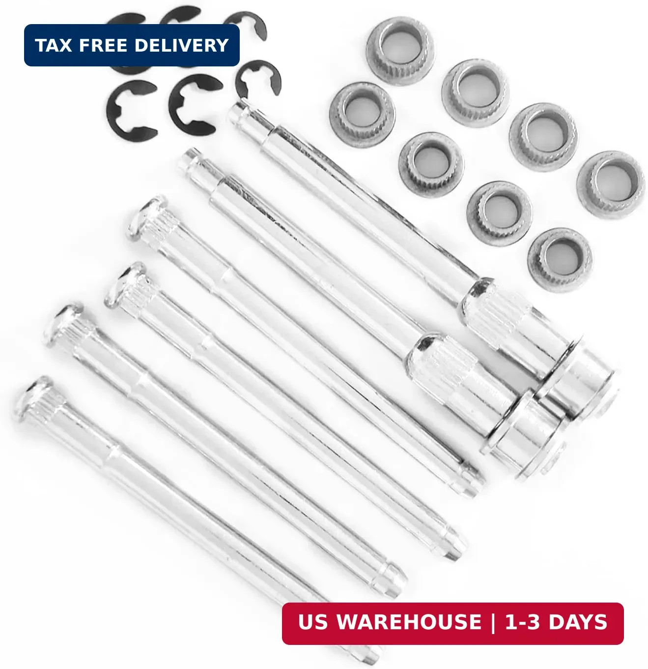 1 Set Door Hinge Roller Pin Door Hinge Pin and Bushing Repair Kits And Springs T