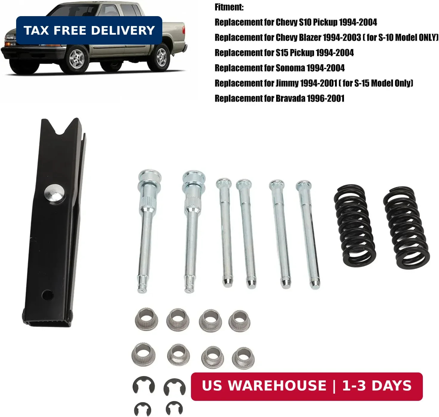 Door Hinge Repair Kit,Truck Door Hinge Pin Remove Tool with Spring Replacement f