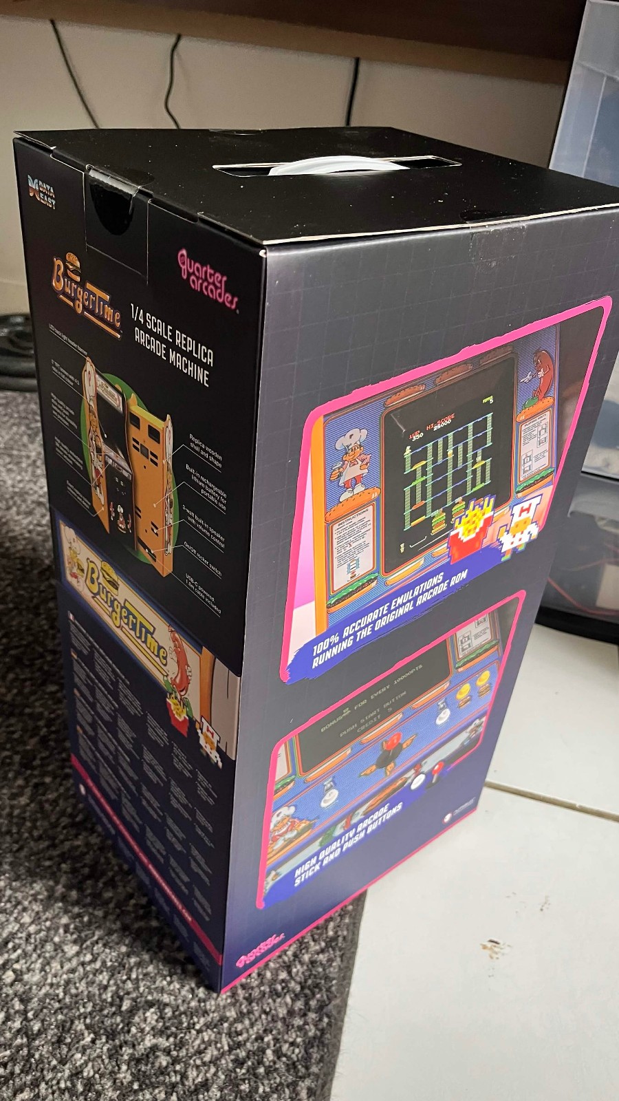 Numskull Quarter Arcades Burger Time Collector’s Edition Mini Arcade – NISB
