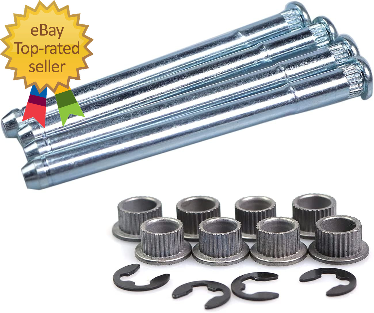 Door Hinge Pin and Bushing Repair Kits Compatible with 1988-2002 Chevy GMC C1500