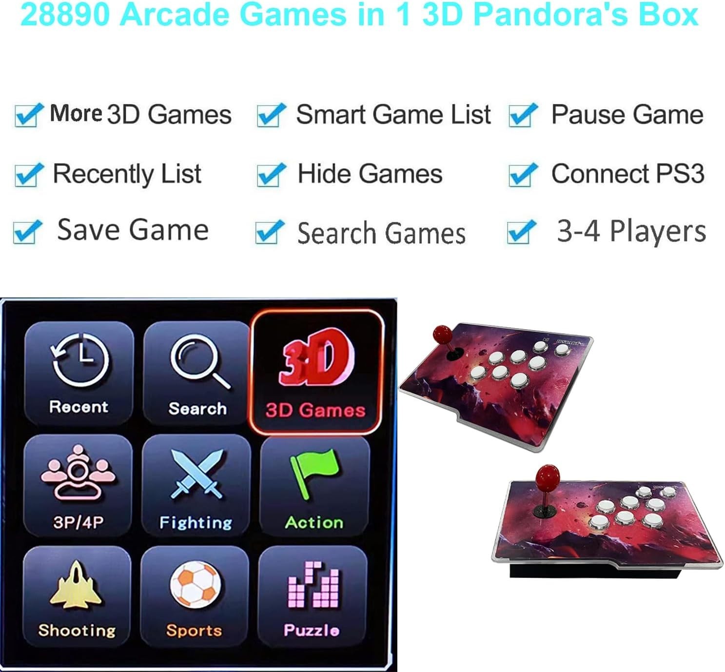 31800 Classic Games in 1 – Multi-Player 3D HD Arcade Console Experience