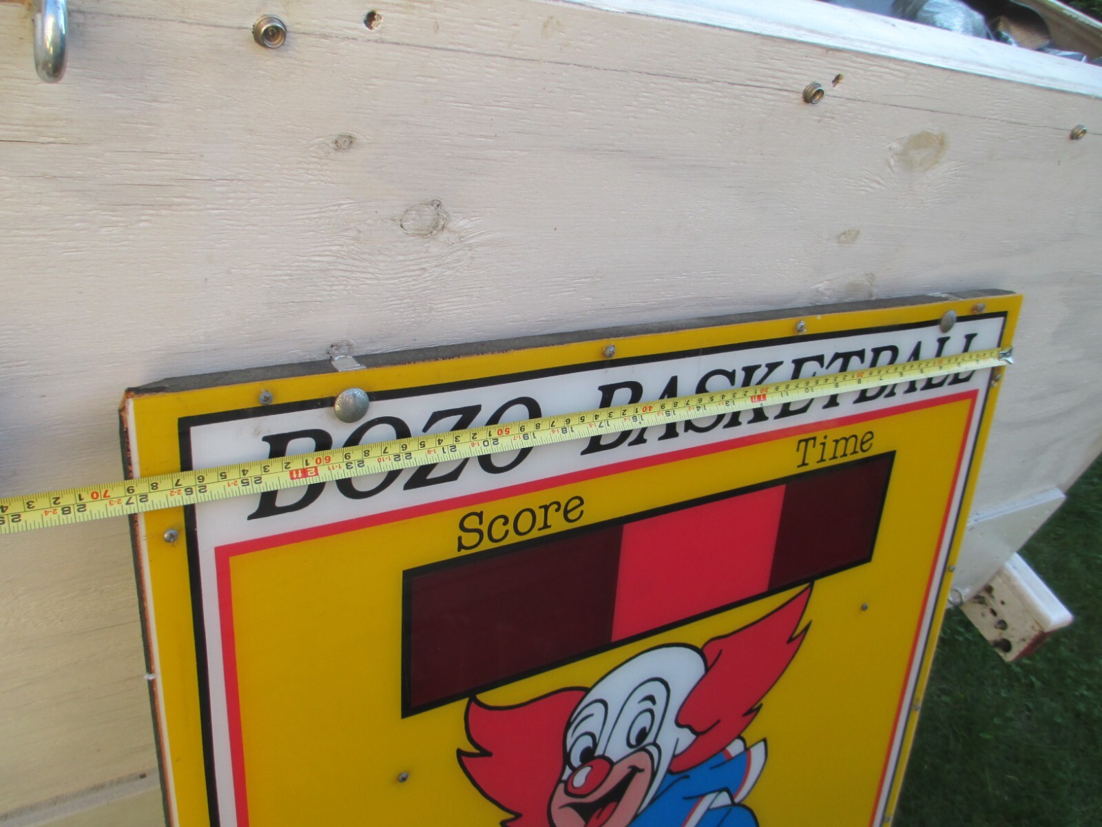 Vintage 1990 BOZO the Clown BASKETBALL ARCADE CARNIVAL MIDWAY GAME Larry Harmon