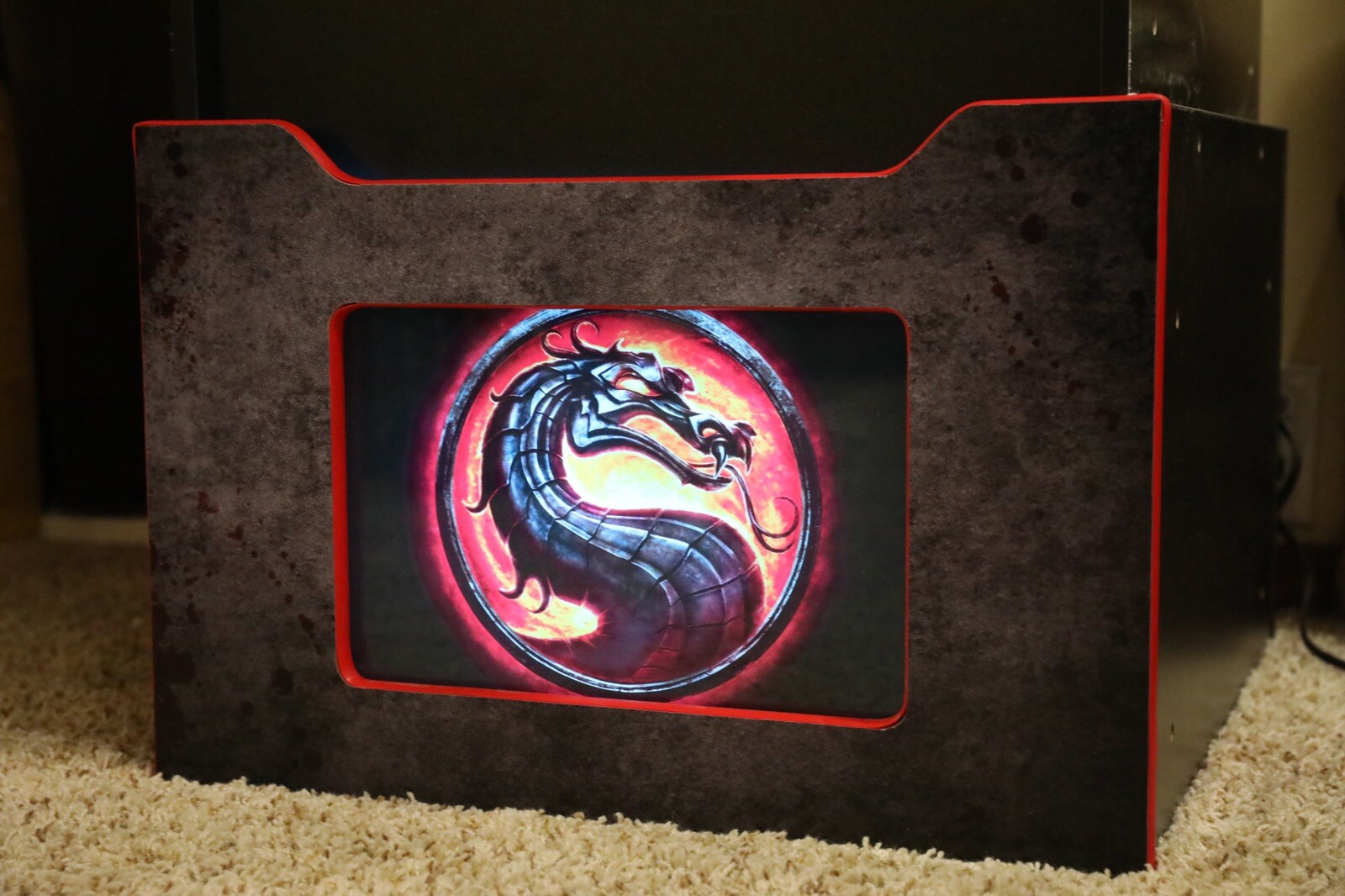 Arcade1up Mortal Kombat Lit Riser Front Replacement FREE SHIPPING