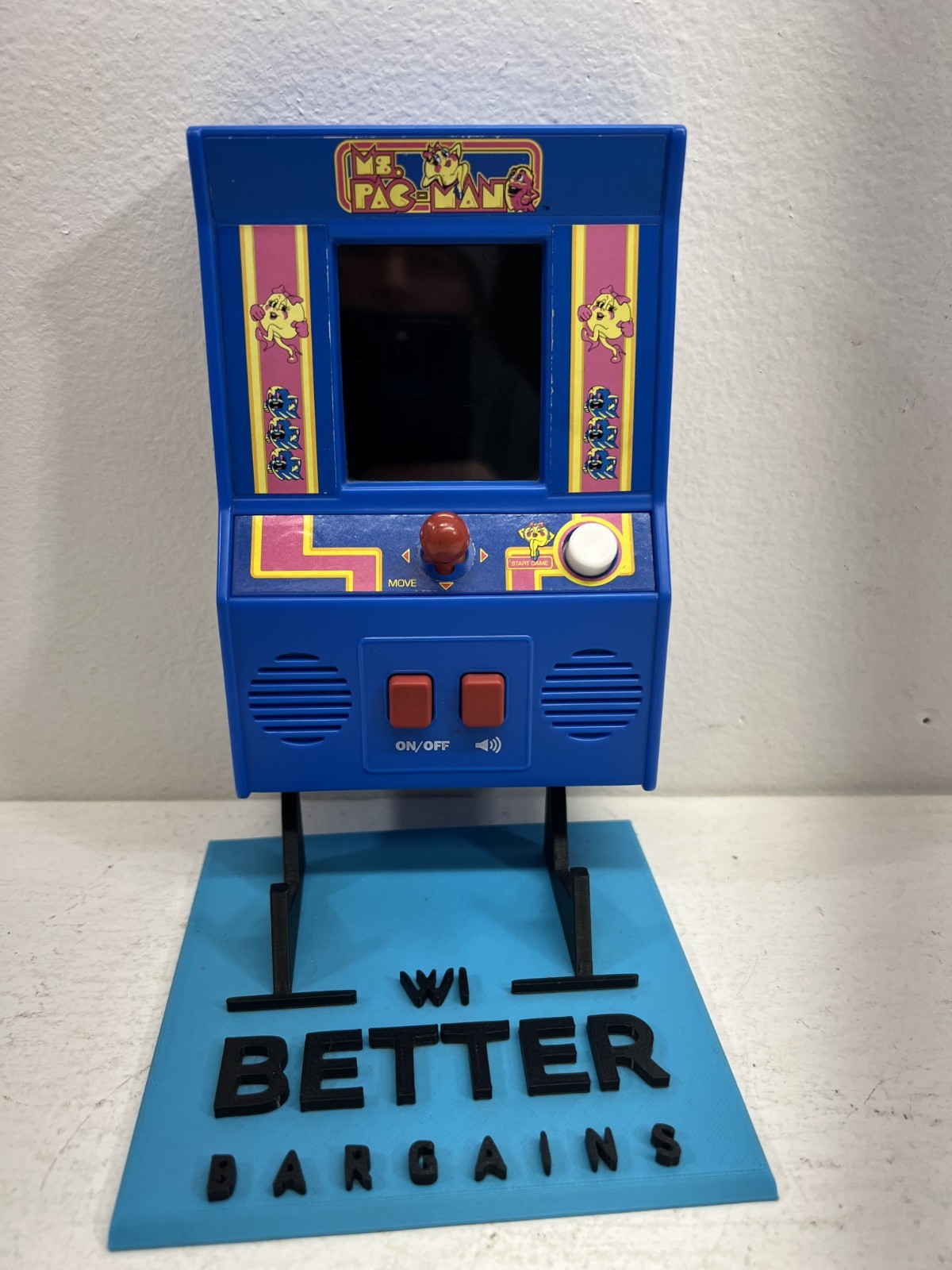 Ms.Pac-man Handheld Retro Mini Arcade Game 2018 Bandai Namco #09614 *Tested*
