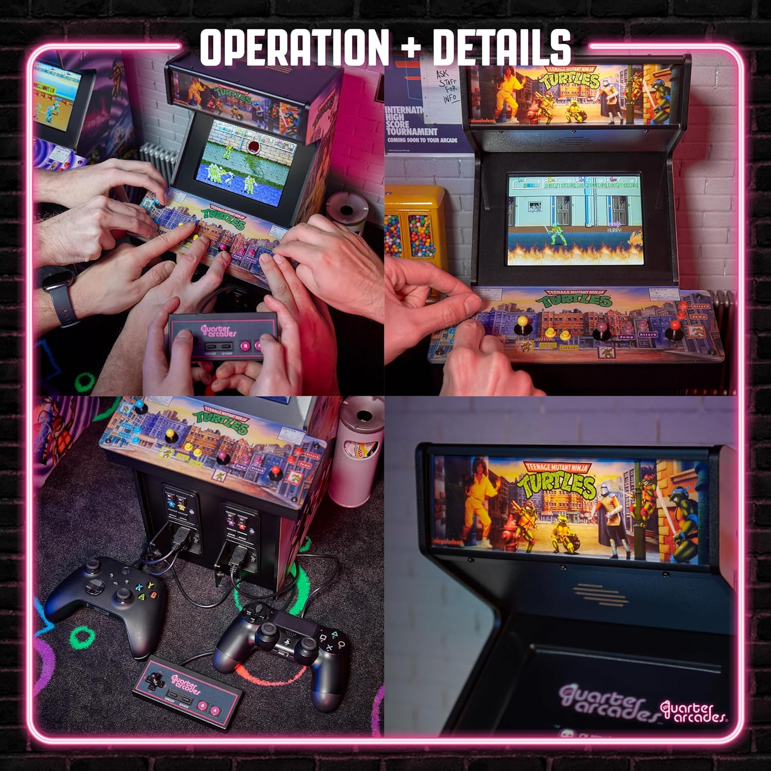 Numskull Teenage Mutant Ninja Turtles Collector’S Edition Mini Arcade – 1/4 Sca
